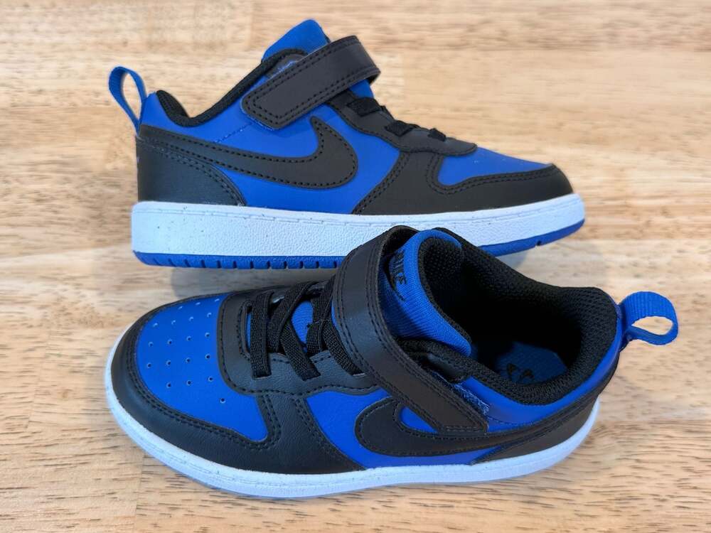 Nike Court Borough Low Recraft Toddler Shoes Game Royal Black White
